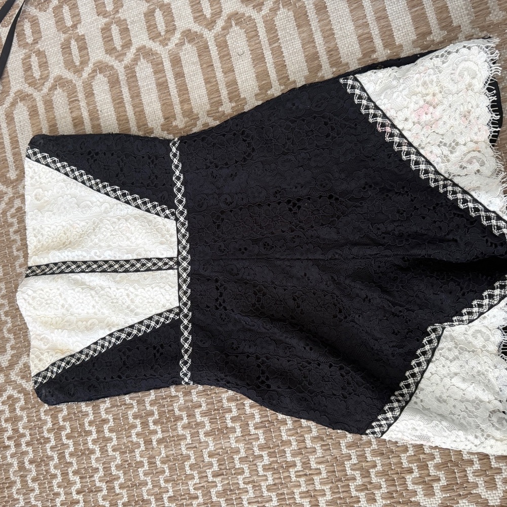 Alexis Monochrome Lace Dress